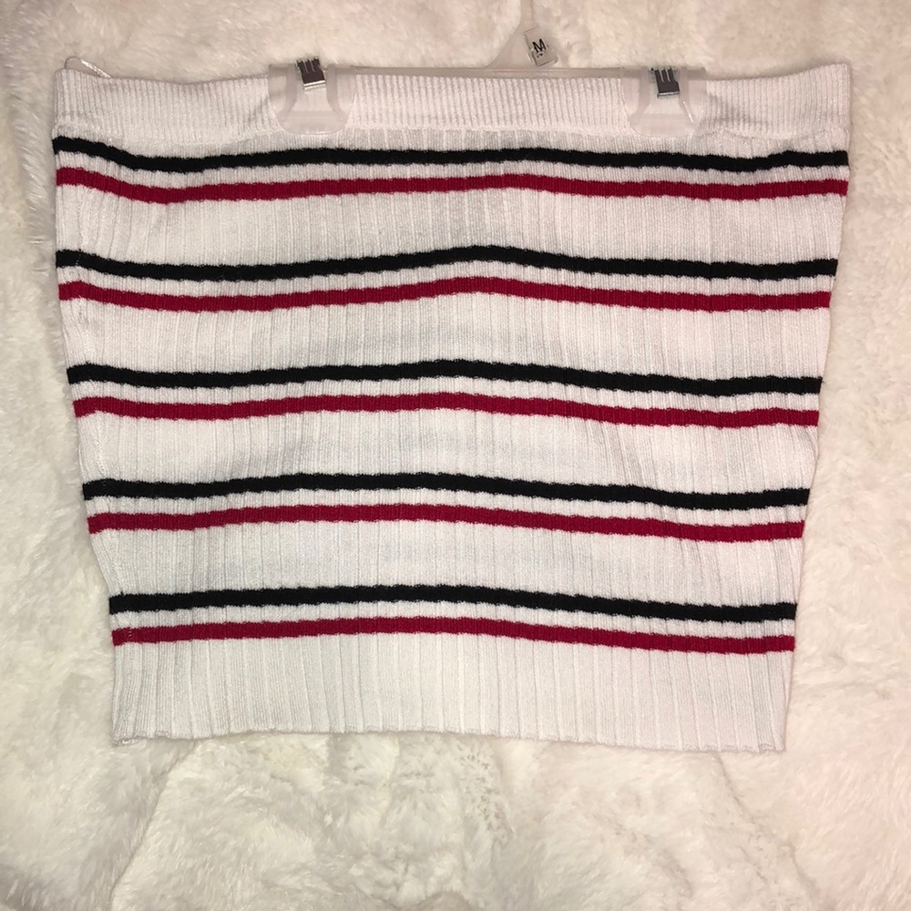 Striped tube top